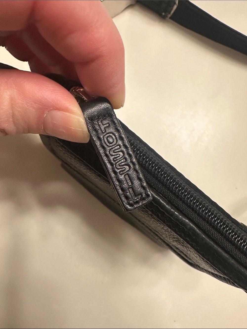Fossil Black Leather Mini Belt Bag - Picture 3 of 9